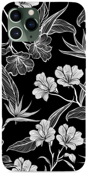 Trópusi virágok vonalrajz