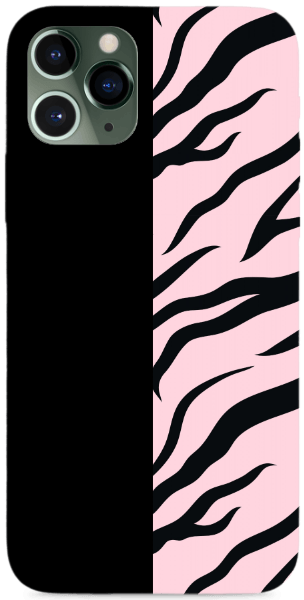 Rózsaszín-fekete tigris minta