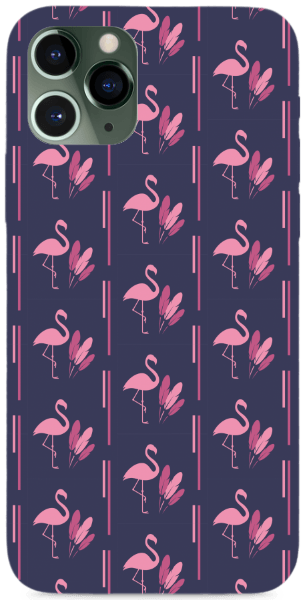Rózsaszín flamingós, tollas