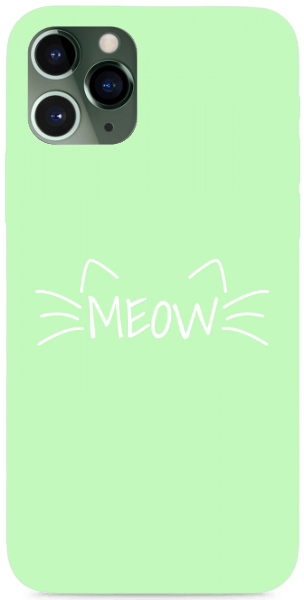 Meow cica világoszöld