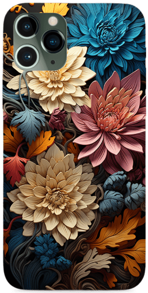 3D illúzió őszi virágok