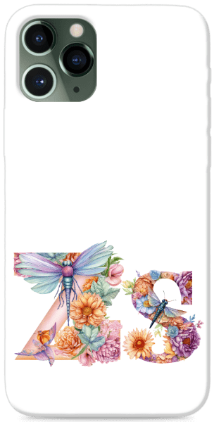 zs betű szitakötős - átlátszó háttér