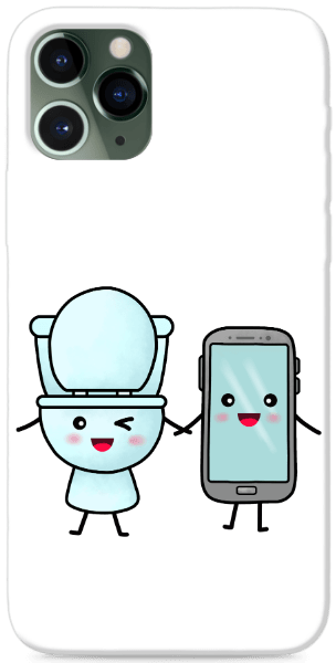 WC + mobil - átlátszó háttér