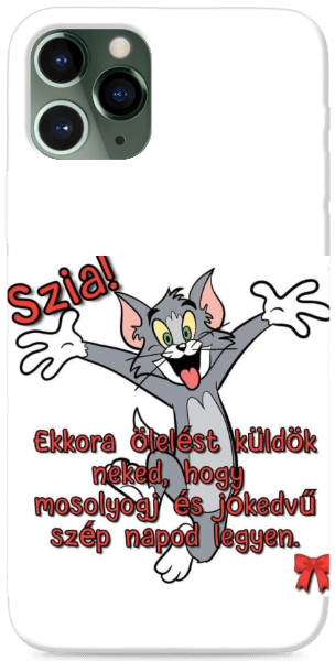 Szöveges macskás tok