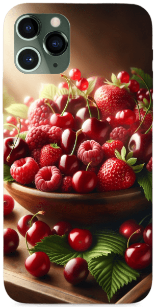 Piros bogyós gyümölcsök