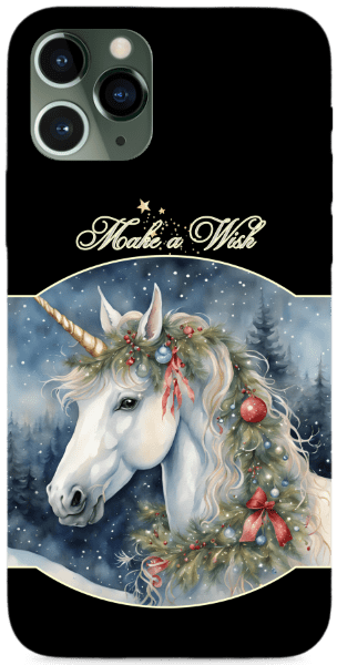 Karácsonyi fehér Unikornis