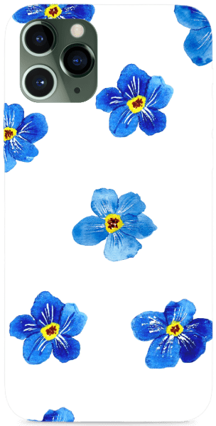 Kék nefelejcs minta