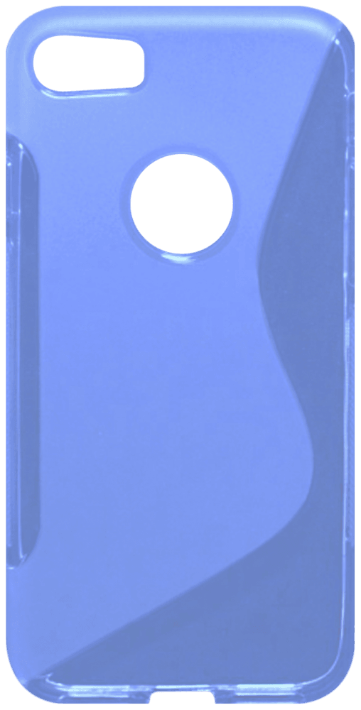 Apple iPhone 7 szilikon tok s-line logó kihagyós kék