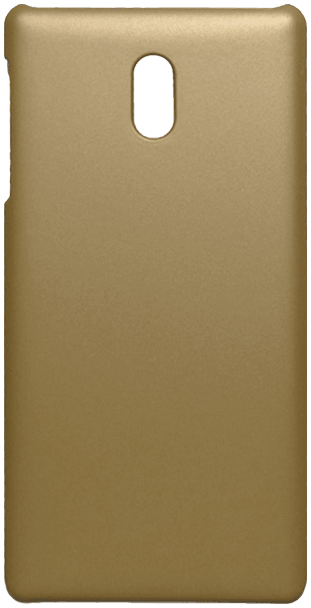 Nokia 3 Dual kemény hátlap gumírozott arany