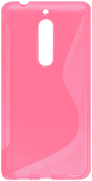 Nokia 5 Dual szilikon tok s-line rózsaszín