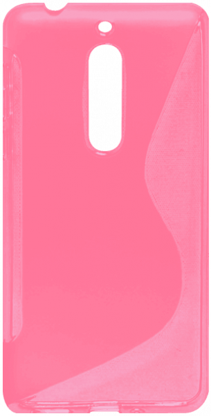 Nokia 5 Dual szilikon tok s-line rózsaszín