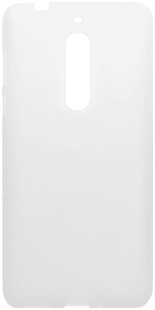 Nokia 5 szilikon tok matt-fényes keret fehér