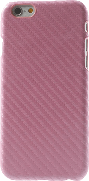 Apple iPhone 6S kemény hátlap karbon mintás rózsaszín