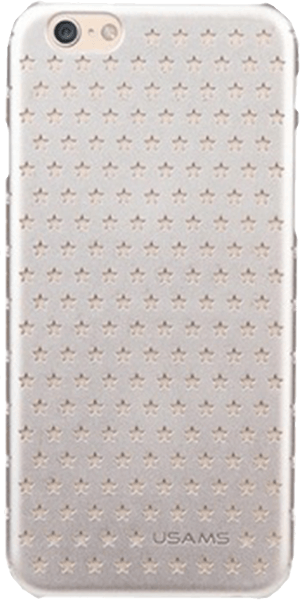 Apple iPhone 6S kemény hátlap gyári USAMS csillag minta ezüst