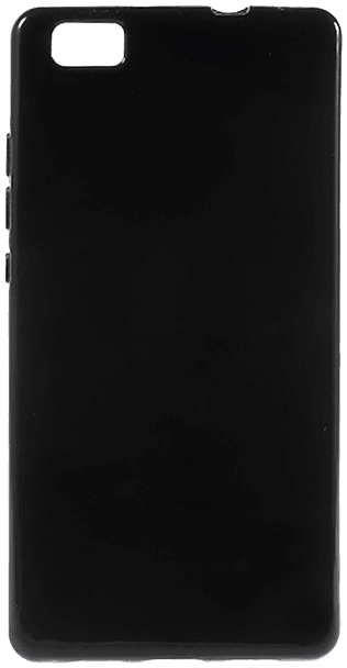 Huawei P8 Lite szilikon tok fényes fekete