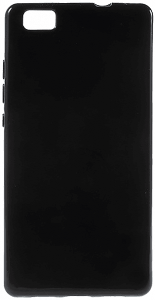 Huawei P8 Lite szilikon tok fényes fekete