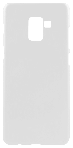Samsung Galaxy A8 Plus 2018 (A730) kemény hátlap gumírozott fehér