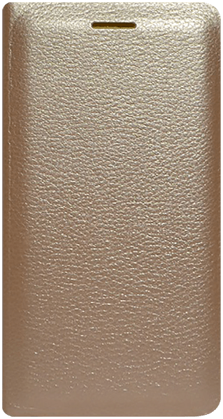 Apple iPhone X oldalra nyíló flipes bőrtok arany