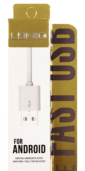 Alcatel 3 (OT-5052) Prémium micro USB gyorstöltő adatkábel fehér