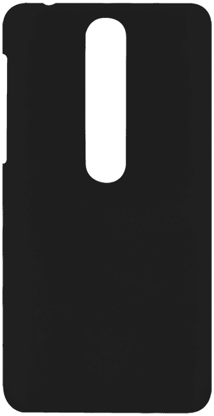 Nokia 6 2018 kemény hátlap gumírozott fekete