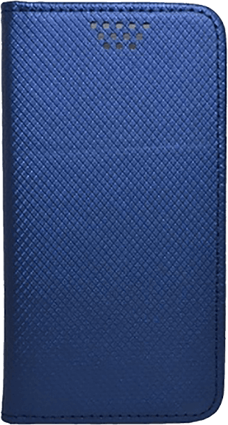 Apple iPhone X oldalra nyíló flipes bőrtok öntapadós rögzítés kék