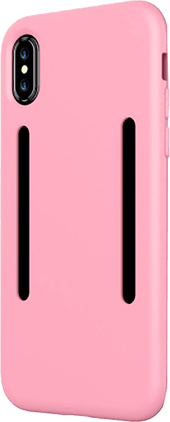 Apple iPhone X szilikon tok közepesen ütésálló rózsaszín