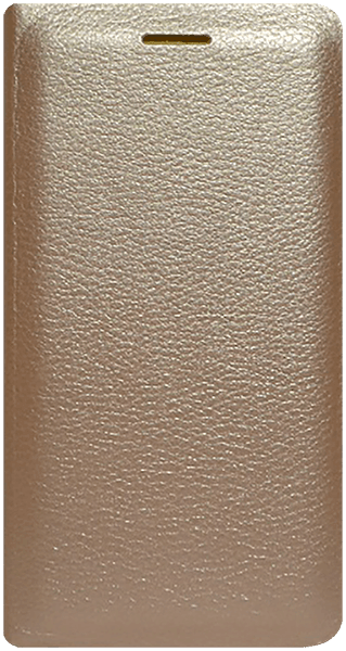 Apple iPhone XS oldalra nyíló flipes bőrtok arany