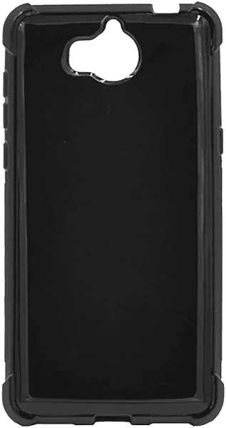 Huawei Y5 2017 szilikon tok légpárnás sarok fényes fekete