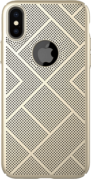 Apple iPhone X kemény hátlap gyári NILLKIN logó kihagyós arany