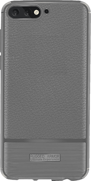 Huawei Y6 2018 szilikon tok szálcsiszolt mintás szürke