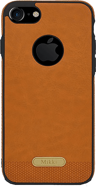 Apple iPhone 7 szilikon tok logó kihagyós barna