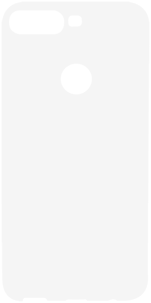 Huawei Y7 2018 szilikon tok fényes keret fehér