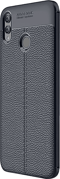 Huawei Honor 8X (View 10 Lite) szilikon tok varrás mintás sötétkék