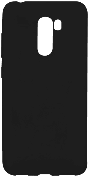 Xiaomi Pocophone F1 szilikon tok matt-fényes keret fekete