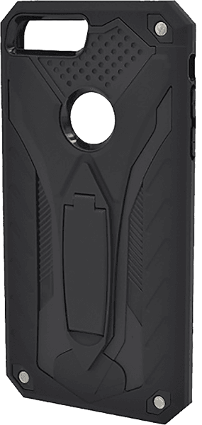 Apple iPhone 7 Plus ütésálló tok kitámasztóval logó kihagyós fekete