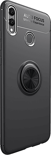 Huawei Honor 8X (View 10 Lite) szilikon tok 360 ° ban forgatható fekete