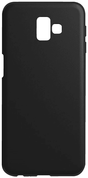 Samsung Galaxy J6 Plus (J610F) szilikon tok matt-fényes keret fekete