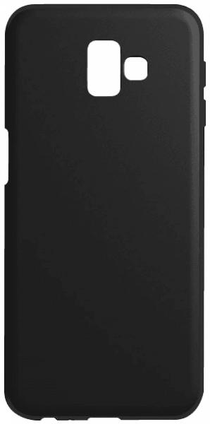 Samsung Galaxy J6 Plus (J610F) szilikon tok matt-fényes keret fekete