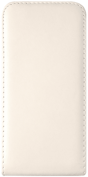 Samsung Galaxy S6 (G920) lenyíló flipes bőrtok fehér