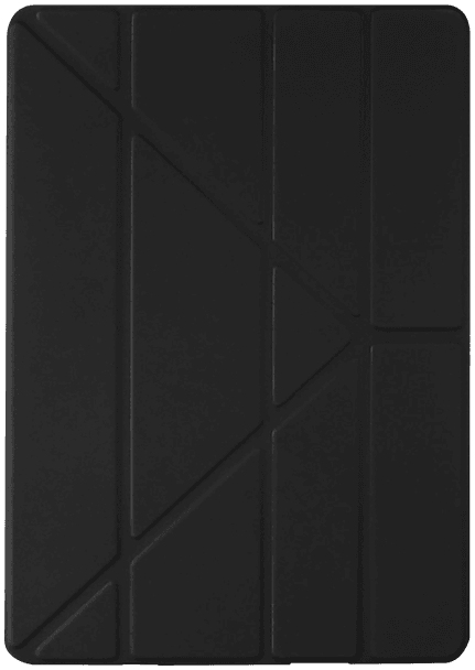 Apple iPad Mini 4 oldalra nyíló flipes bőrtok szilikon keret fekete