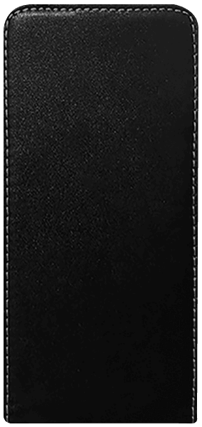 Huawei Y6 2019 lenyíló flipes bőrtok szilikon tartó fekete