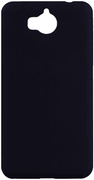 Huawei Y6 2017 szilikon tok fényes keret fekete
