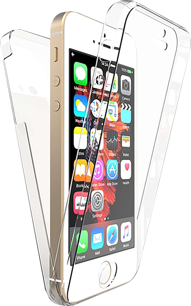 Apple iPhone 5S kemény hátlap 360 ° védelem átlátszó