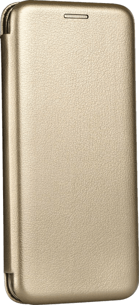 Huawei P30 oldalra nyíló mágneses flipes bőrtok prémium minőség arany