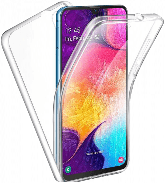 Samsung Galaxy M10 (SM-M105) szilikon tok 360 ° védelem átlátszó