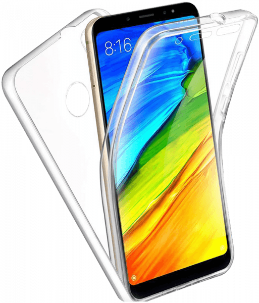 Xiaomi Redmi Note 5A (Prime) szilikon tok 360 ° védelem átlátszó