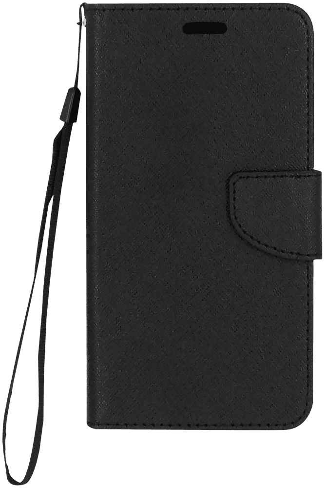 Xiaomi Redmi Y1 Lite (Note 5A) oldalra nyíló flipes bőrtok csuklópánt fekete