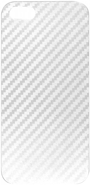 Apple iPhone 5 kemény hátlap karbon mintás fehér