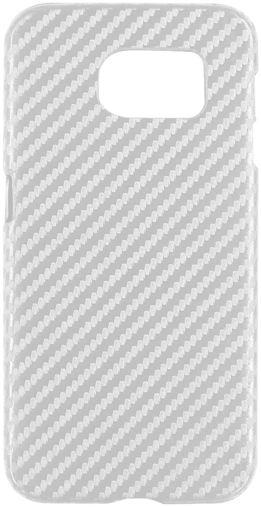 Samsung Galaxy S6 (G920) kemény hátlap karbon mintás fehér