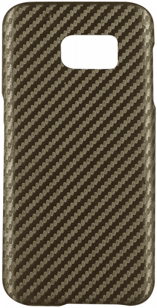 Samsung Galaxy S7 Edge (G935) kemény hátlap karbon mintás barna